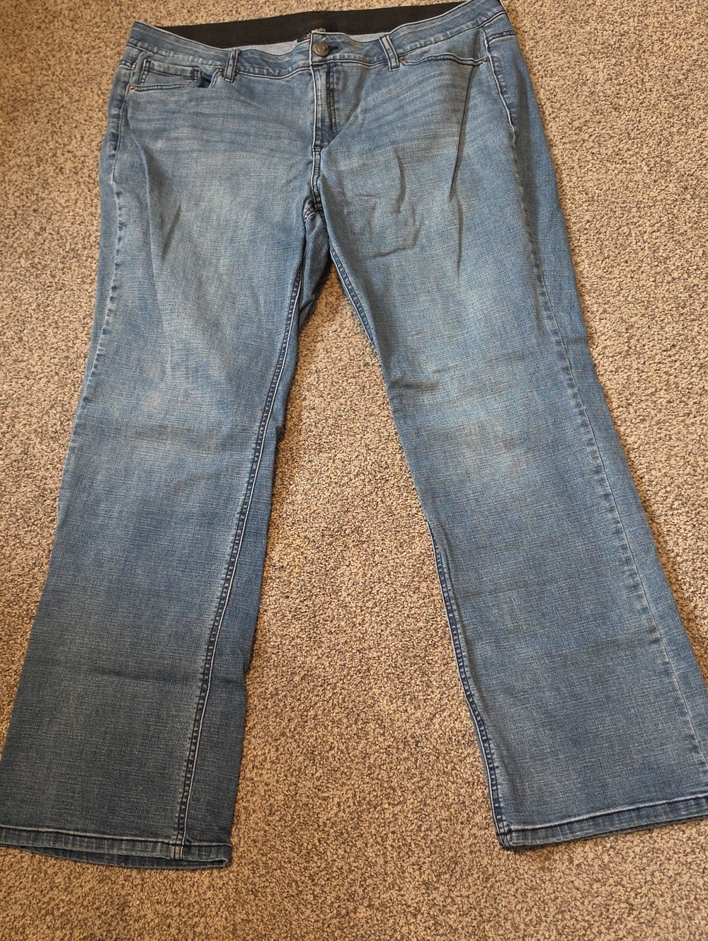 Venezia Light Blue Wide-Leg Stretch Jeans Size 22L